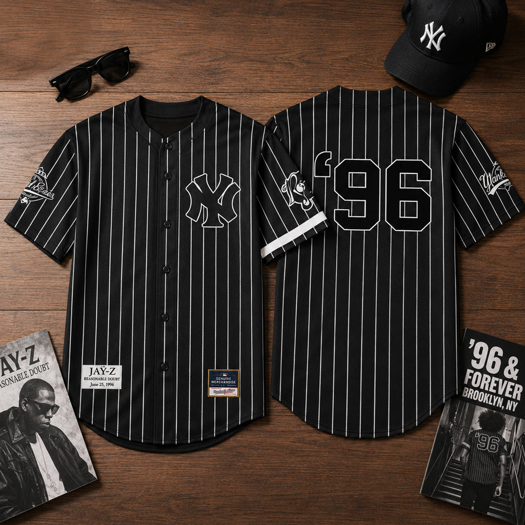Unisex New York Yankees x Jay Z 96 And Forever Brooklyn 2026 Baseball Jersey for Baseball and Music Fans