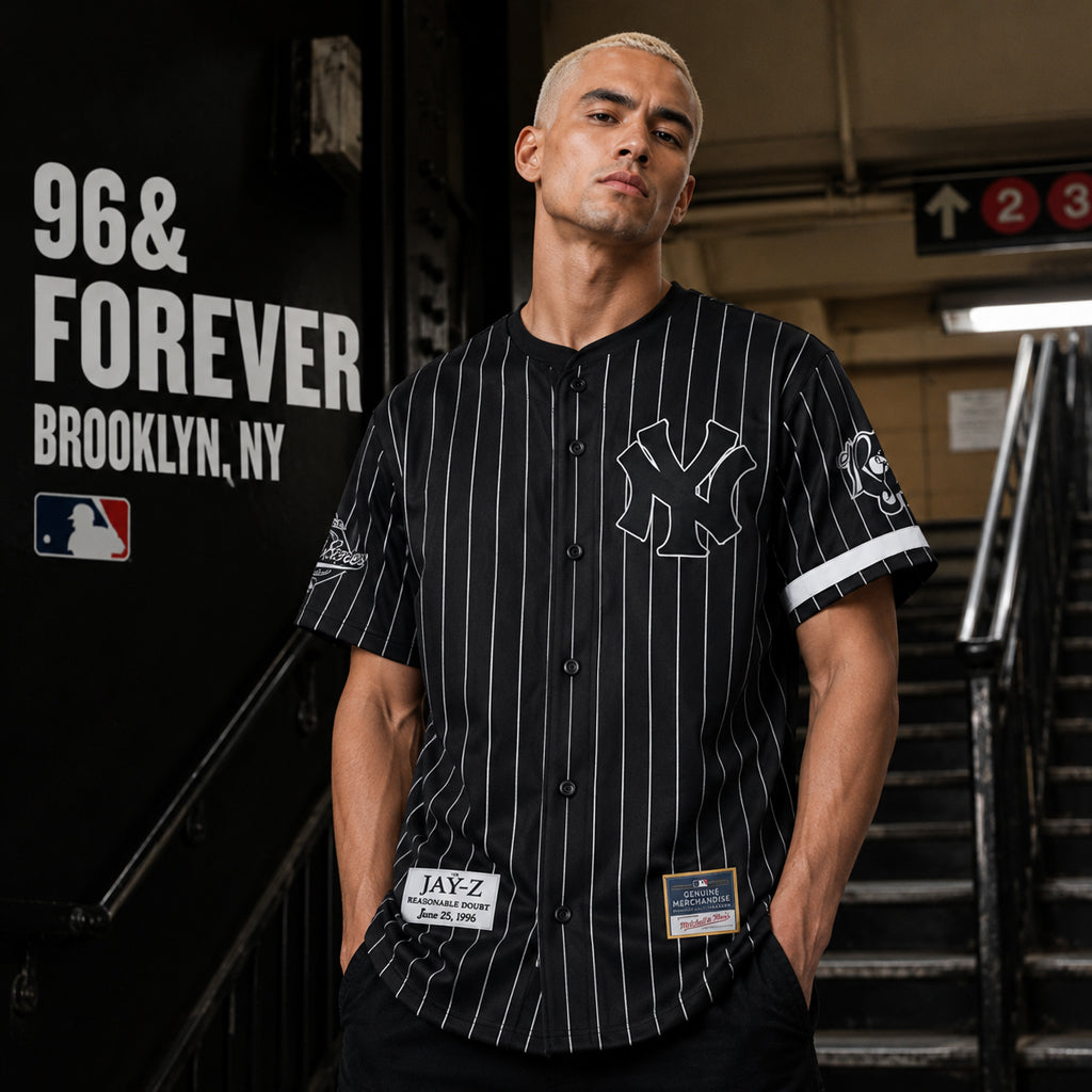 Unisex New York Yankees x Jay Z 96 And Forever Brooklyn 2026 Baseball Jersey for Baseball and Music Fans