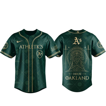 Unisex Oakland Athletics 2026 Game Of Thrones Night Baseball Jersey for Baseball Fans