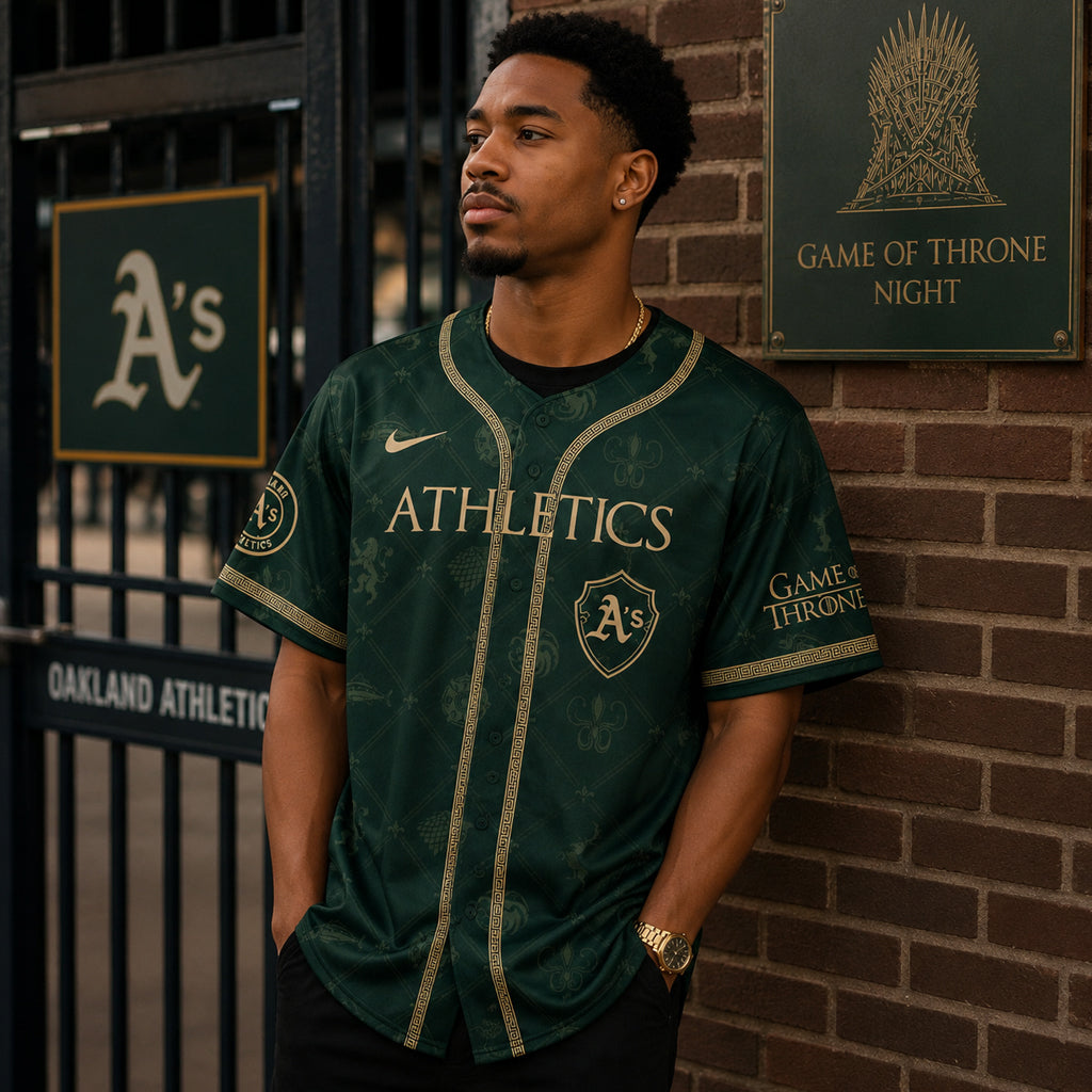 Unisex Oakland Athletics 2026 Game Of Thrones Night Baseball Jersey for Baseball Fans