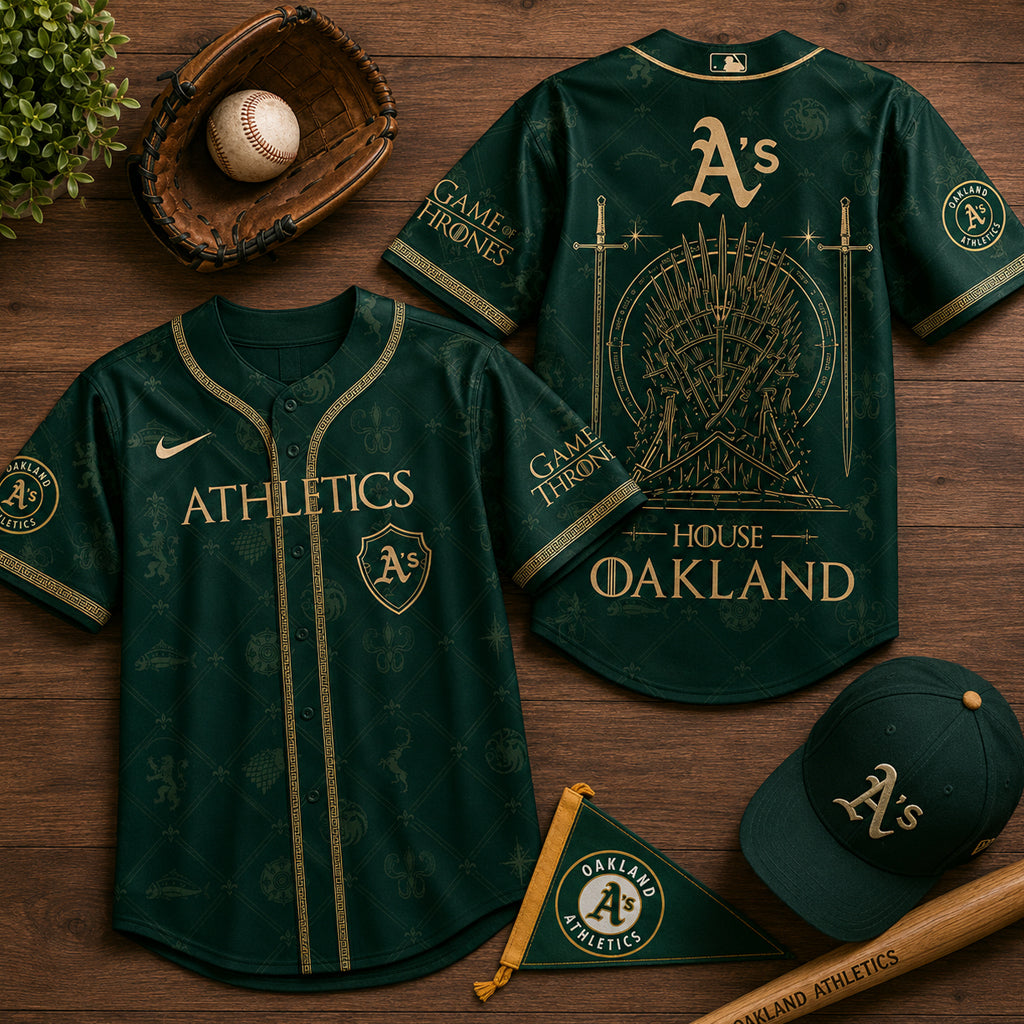 Unisex Oakland Athletics 2026 Game Of Thrones Night Baseball Jersey for Baseball Fans