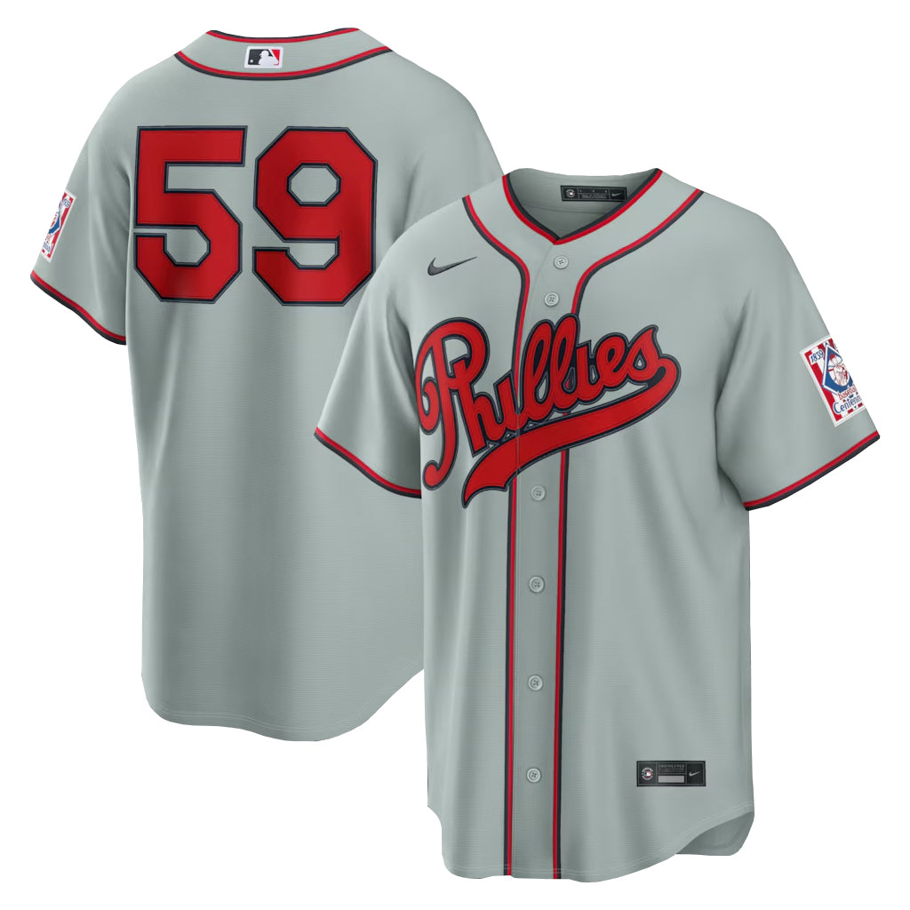 Unisex Philadelphia Phillies Jhoan Duran Gray 2026 Field of Dreams Stadium Baseball Jersey for Baseball Fans