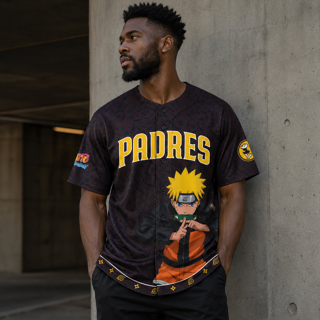 Unisex San Diego Padres Naruto 2026 Ninja Night Baseball Jersey for Baseball and Animation Fans