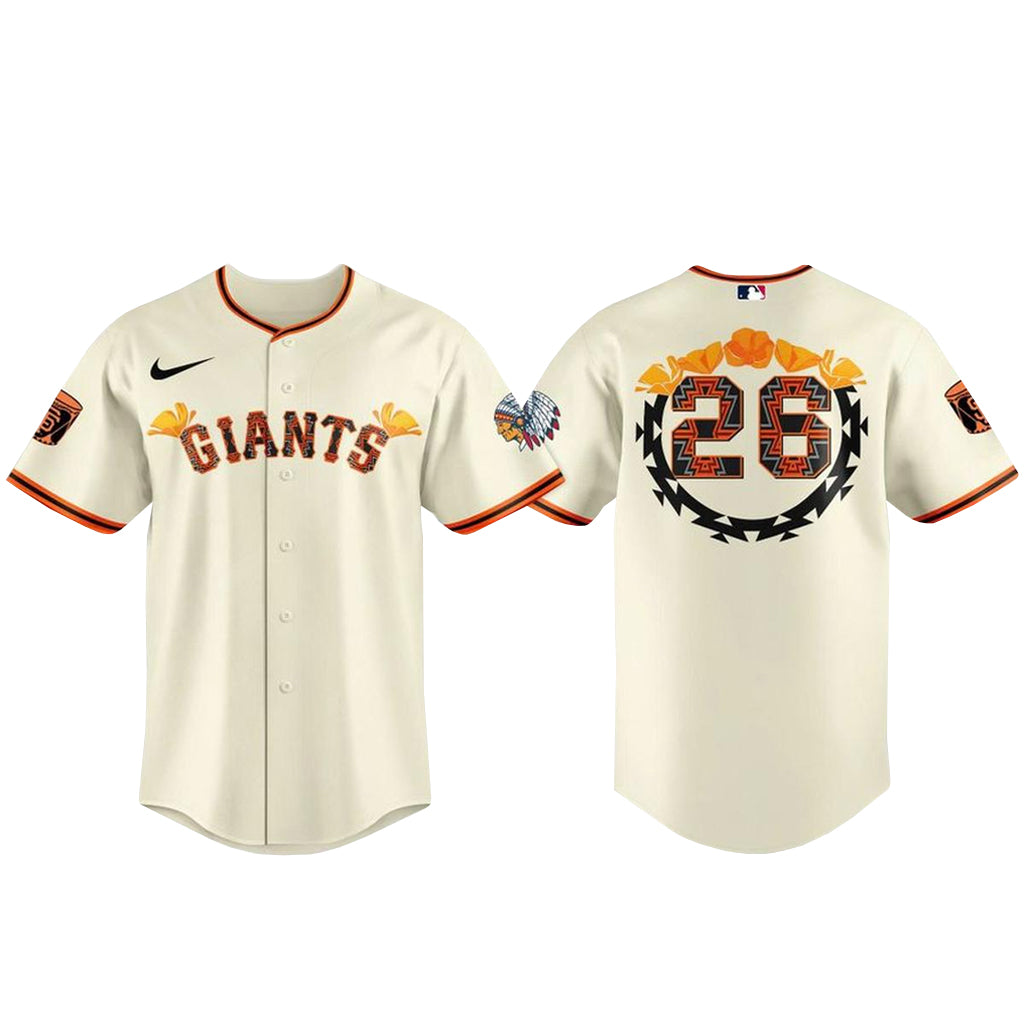 Unisex San Francisco Giants Native American Heritage Night 2026 Baseball Jersey for Baseball Fans