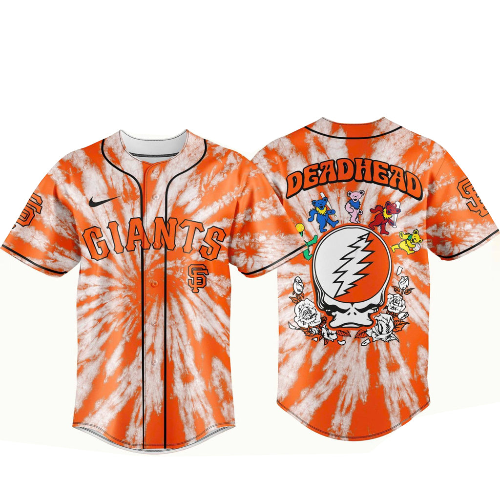 Unisex San Francisco Giants x Grateful Dead Night 2026 Baseball Jersey for Baseball Fans