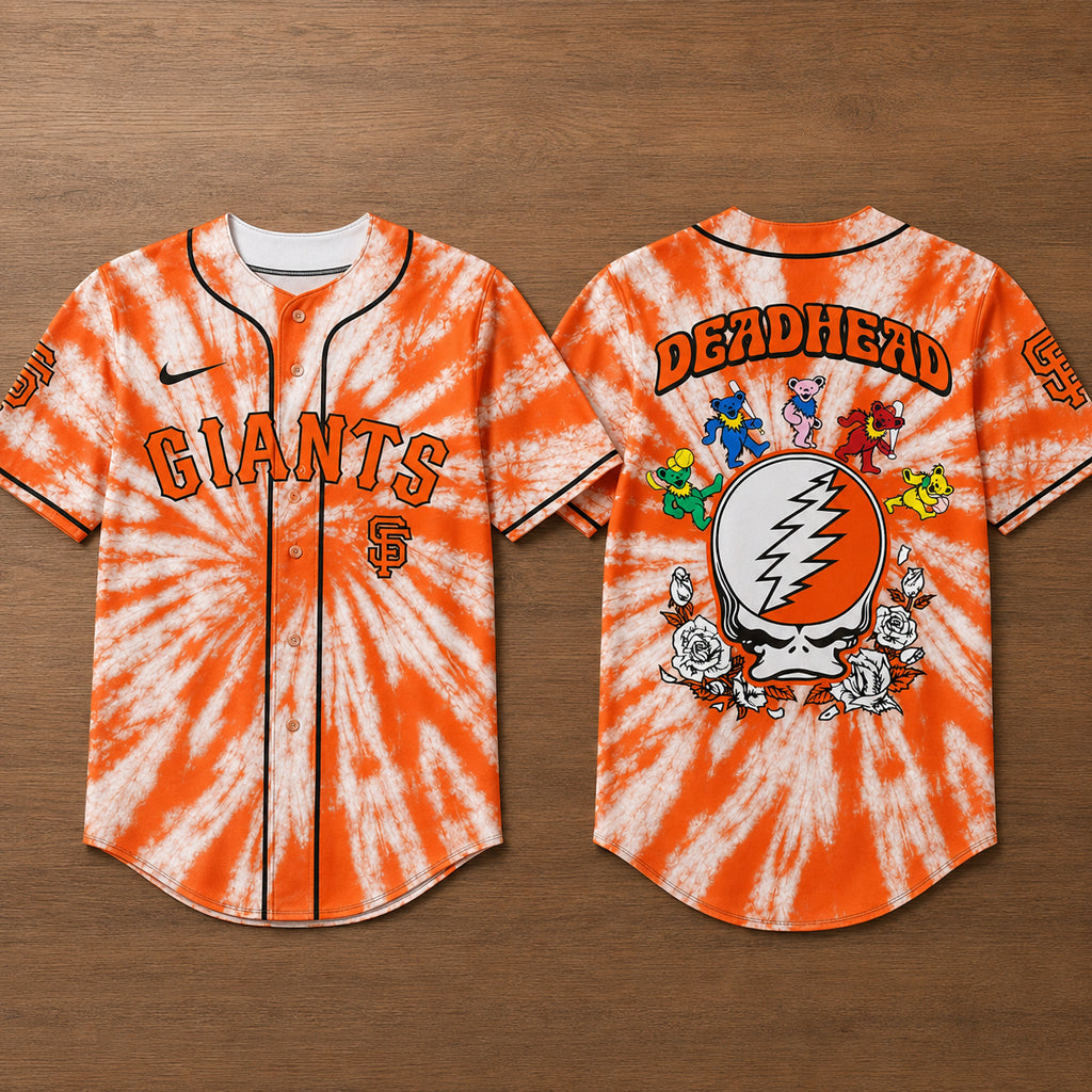 Unisex San Francisco Giants x Grateful Dead Night 2026 Baseball Jersey for Baseball Fans