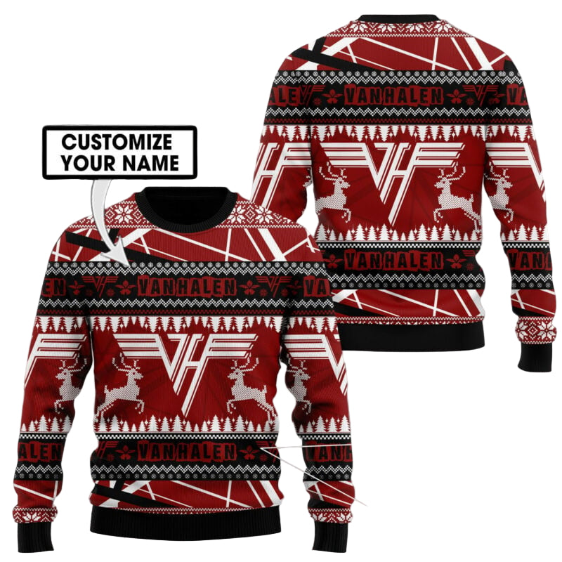 Van Halen Deer Christmas Sweater