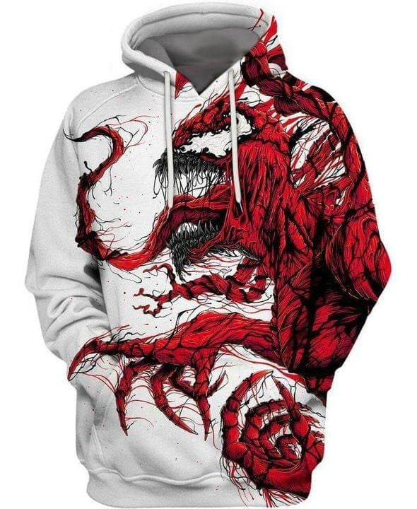 Venom Marvel Full Printing Hoodie 3d Hoodie