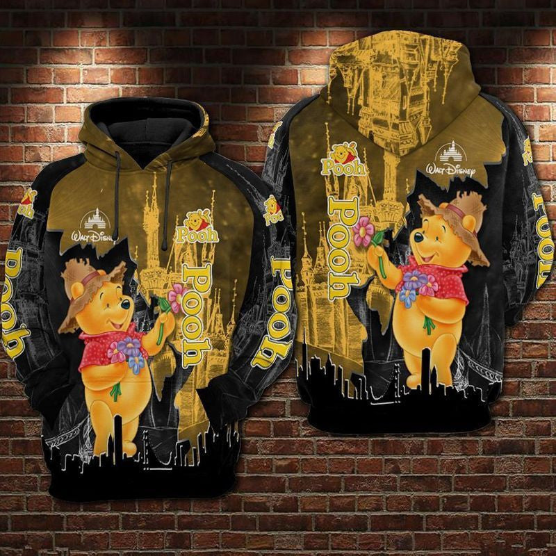 Winnie The Pooh Twinkle Disney Castle Over Print 3d Hoodie Zip Hoodie 18