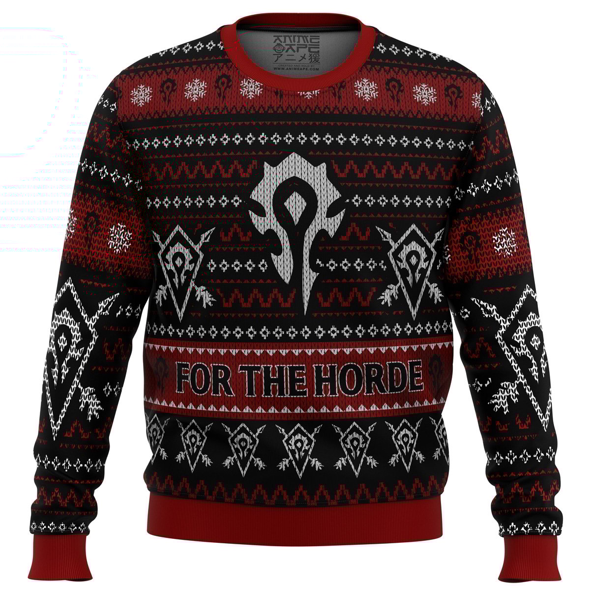 World Of Warcraft For The Horde Ugly Christmas Sweater