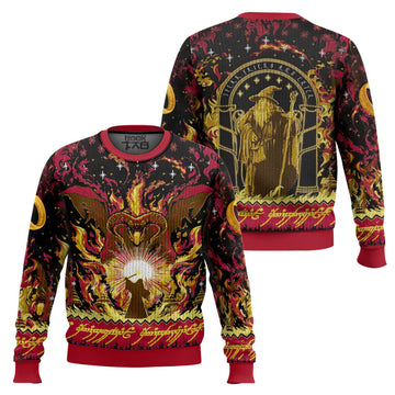 You Shall Not Pass Balrog Christmas Sweater Preorder