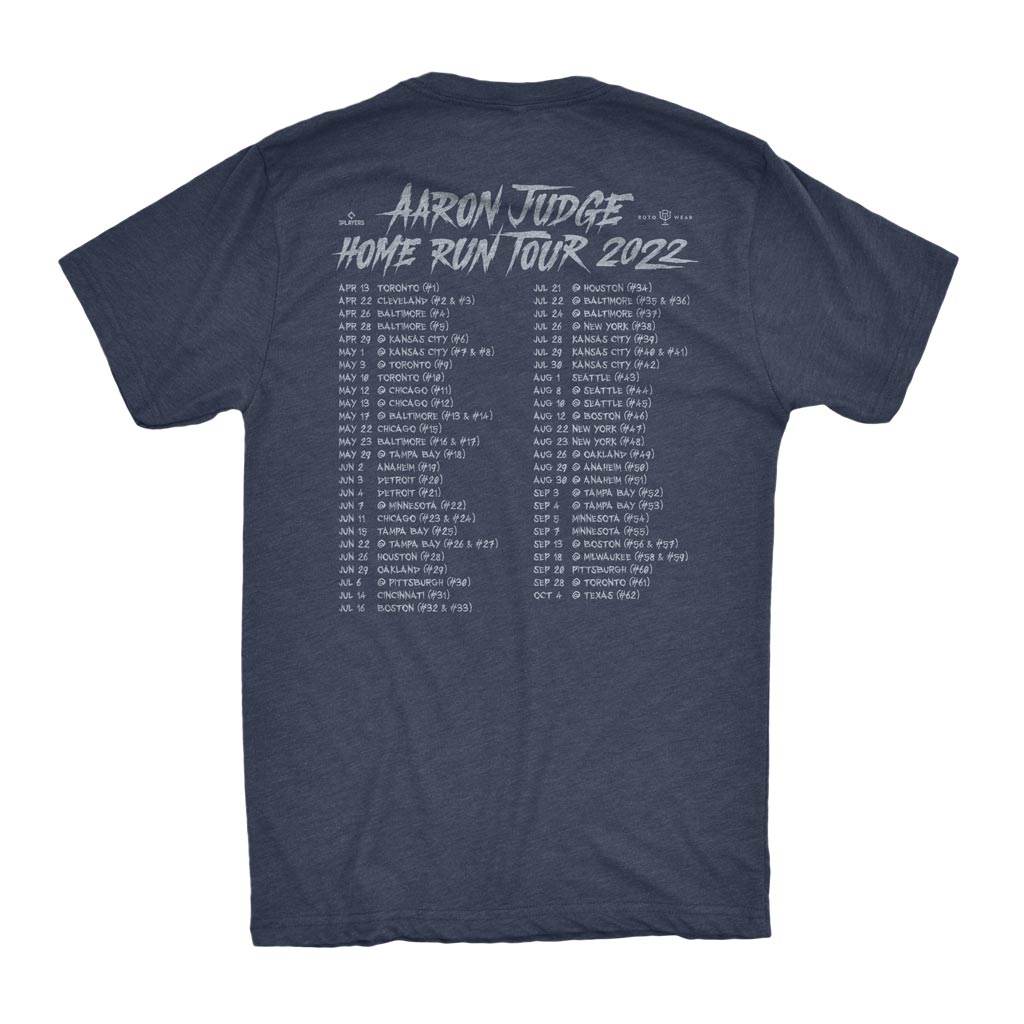 Aaron Judge: Home Run Tour 2022 T-Shirt