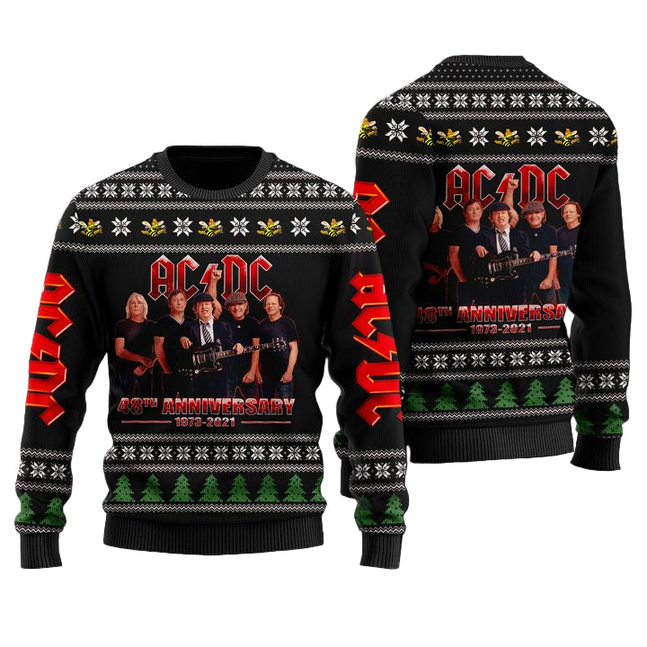AC/DC Faux Wool Sweater Black Version ? Usalast