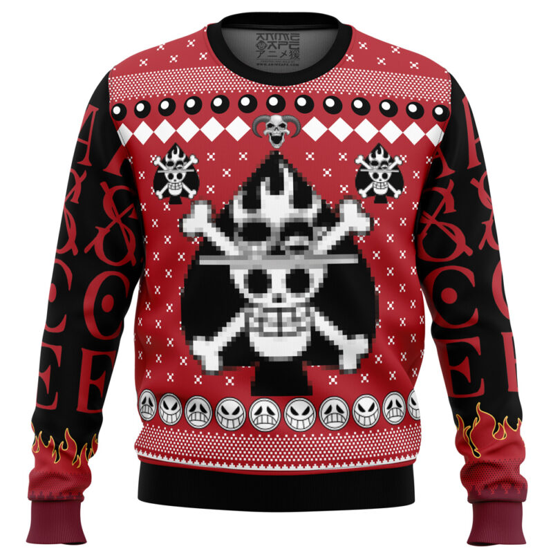 Portgas D. Ace One Piece Ugly Christmas Sweater