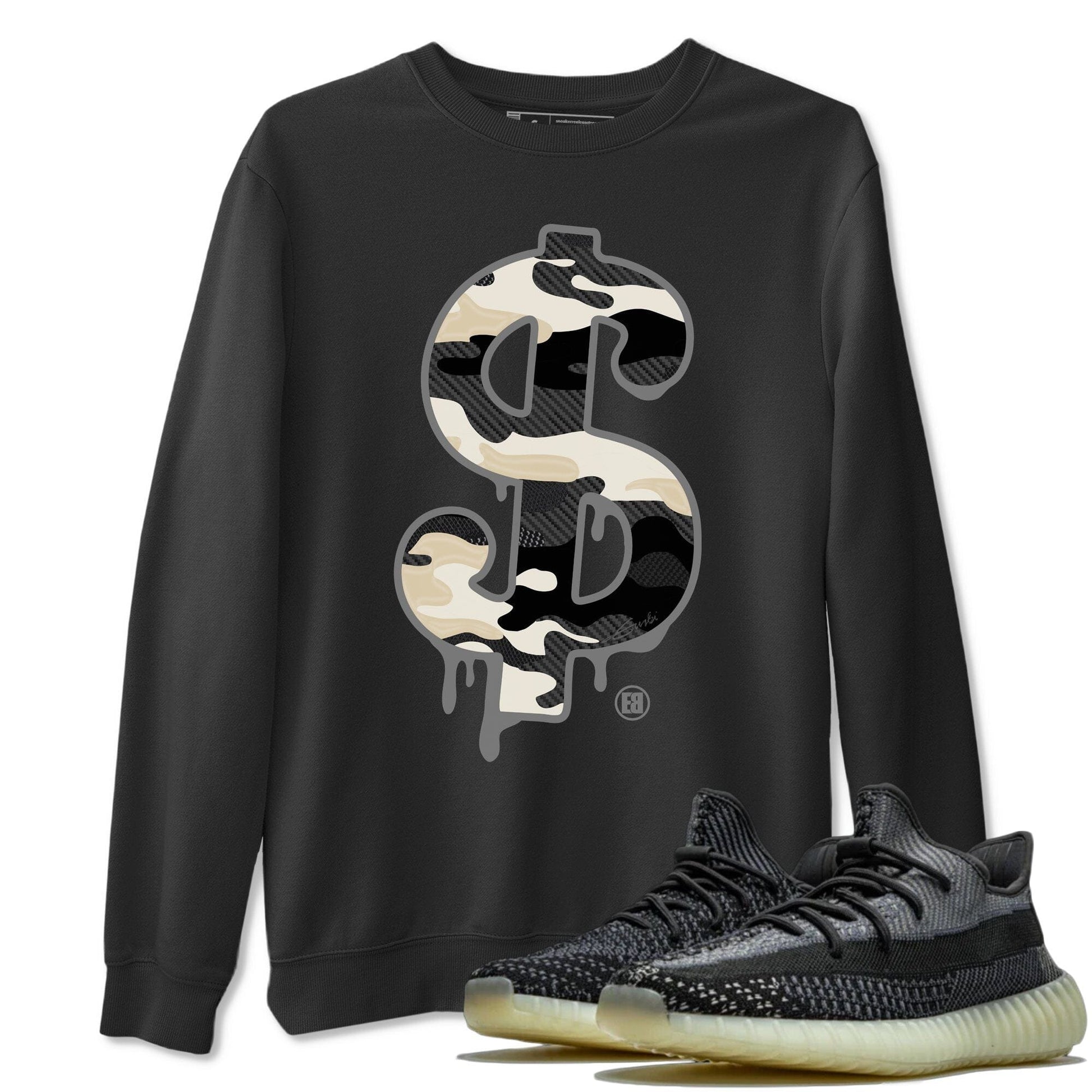 Dollar Camo Unisex Tops - Yeezy 350 Carbon Asriel