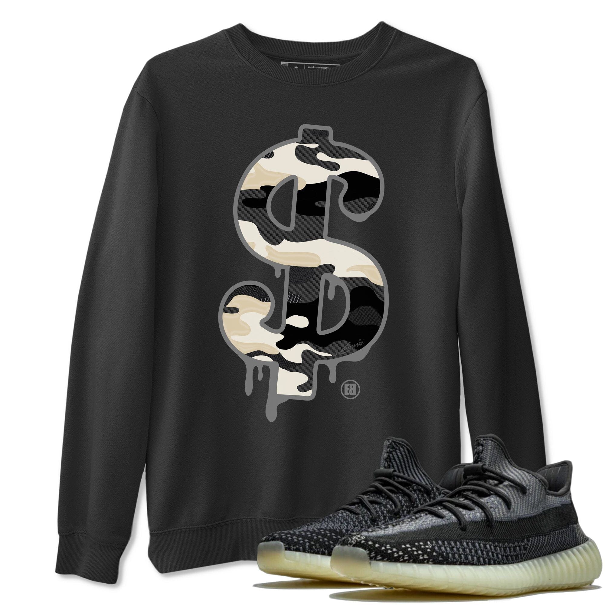 Dollar Camo Unisex Tops - Yeezy 350 Carbon Asriel