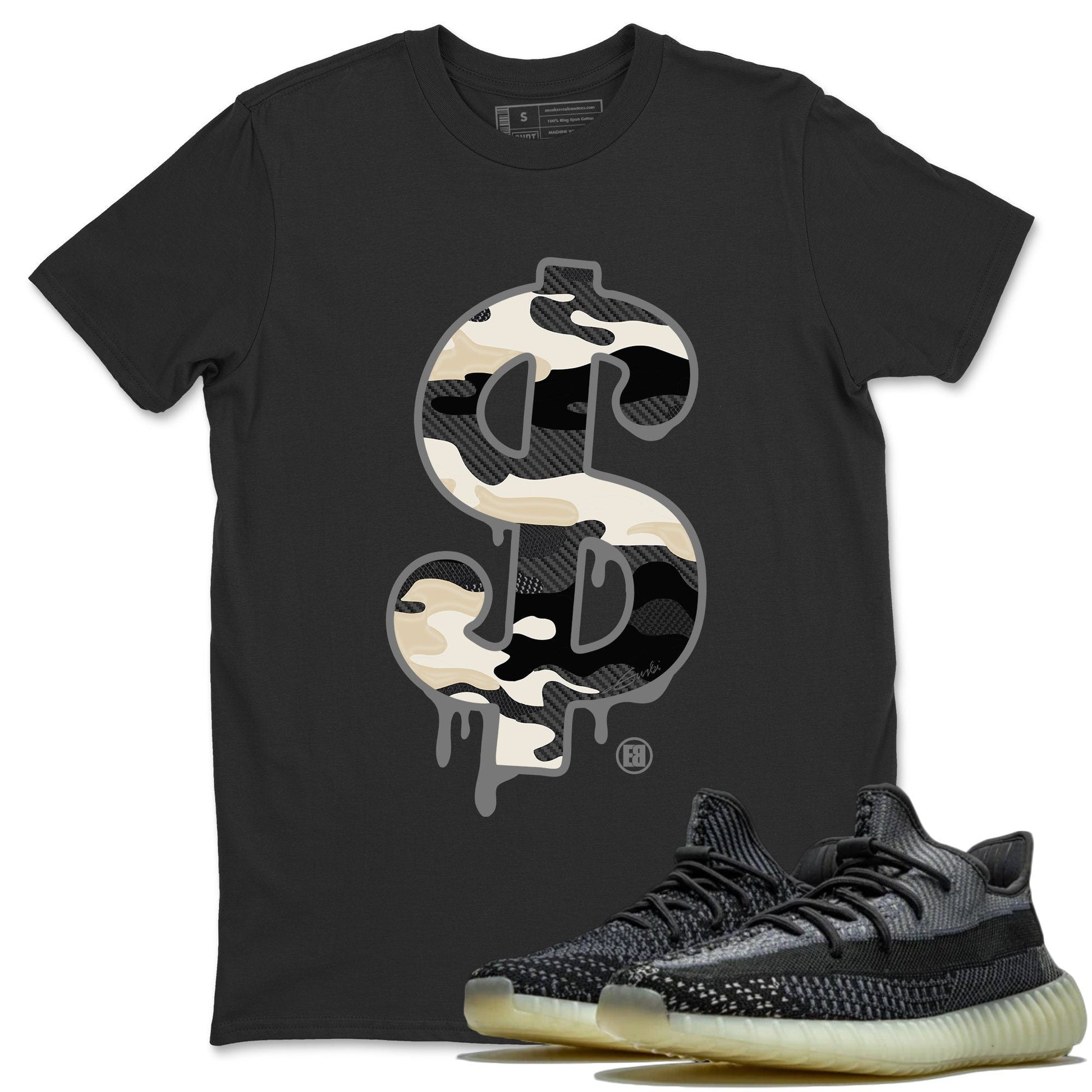 Dollar Camo Unisex Tops - Yeezy 350 Carbon Asriel