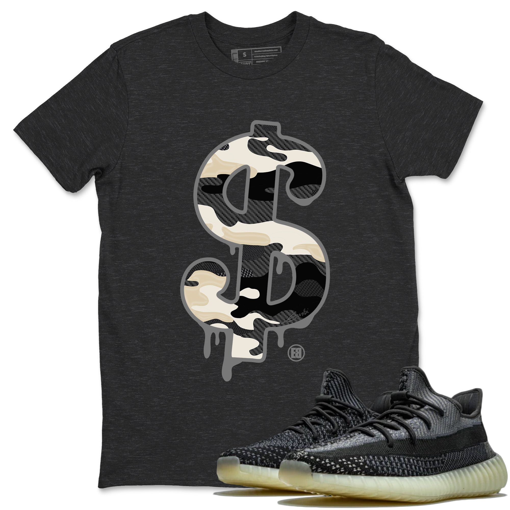 Dollar Camo Unisex Tops - Yeezy 350 Carbon Asriel
