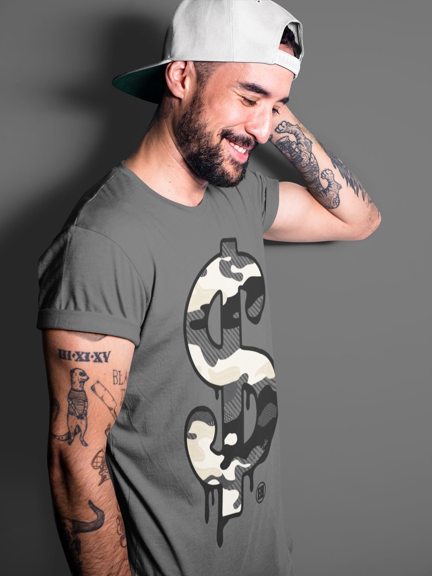 Dollar Camo Unisex Tops - Yeezy 350 Carbon Asriel