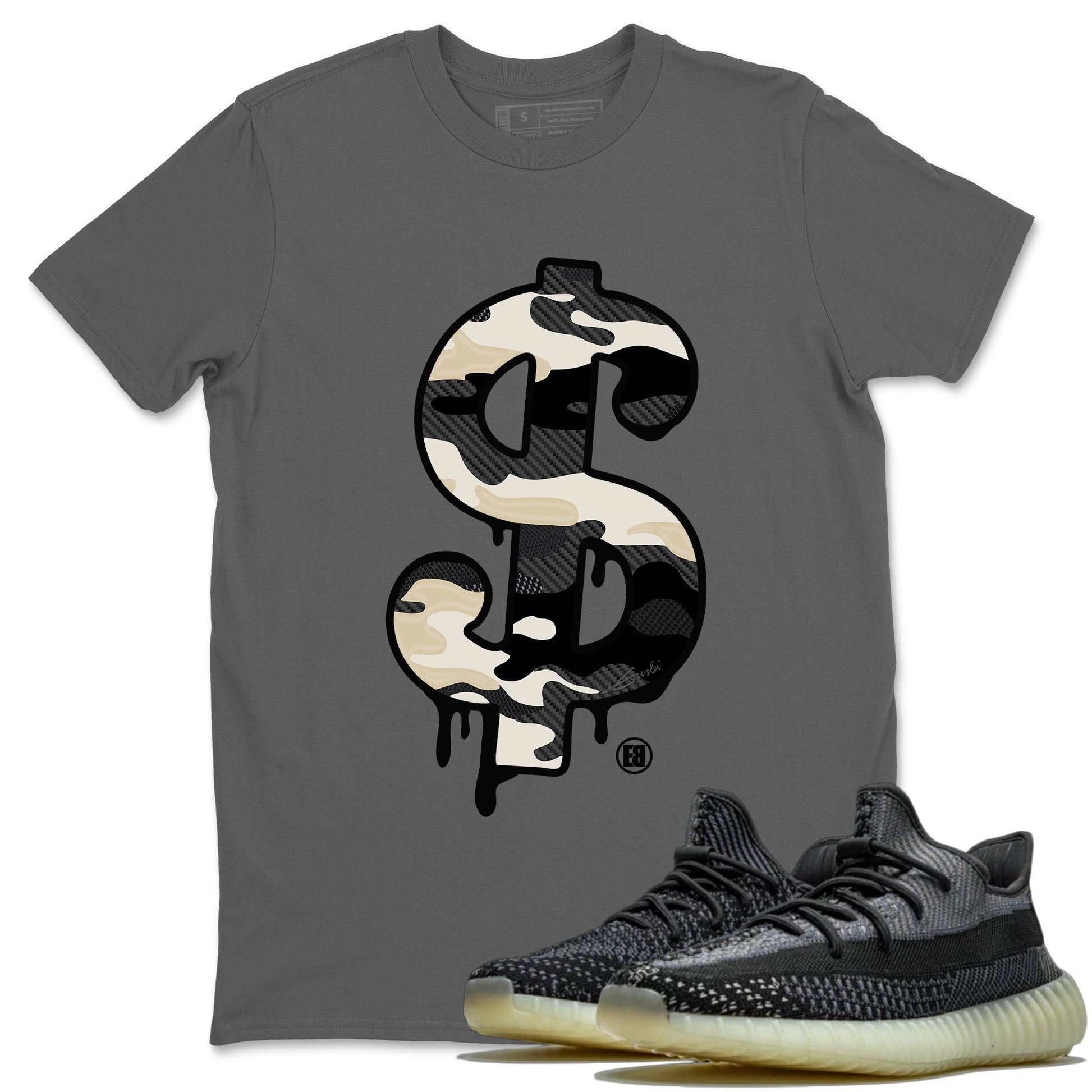 Dollar Camo Unisex Tops - Yeezy 350 Carbon Asriel