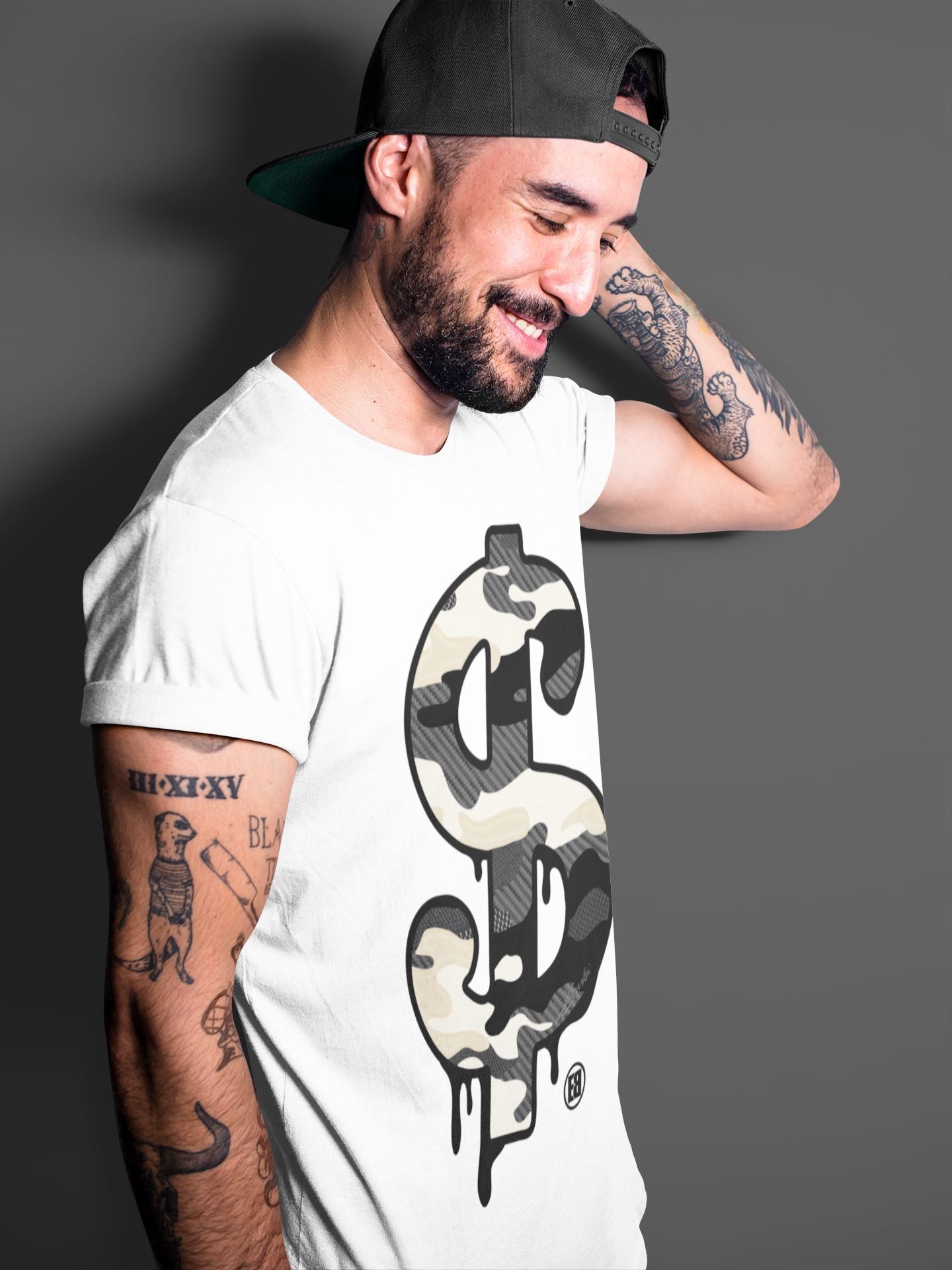 Dollar Camo Unisex Tops - Yeezy 350 Carbon Asriel