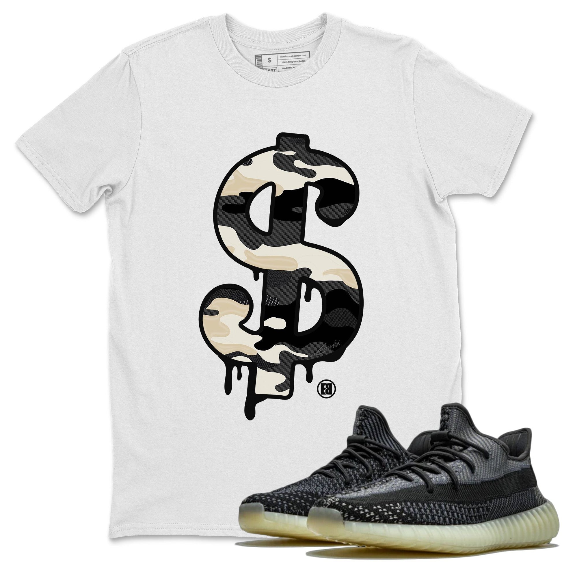 Dollar Camo Unisex Tops - Yeezy 350 Carbon Asriel