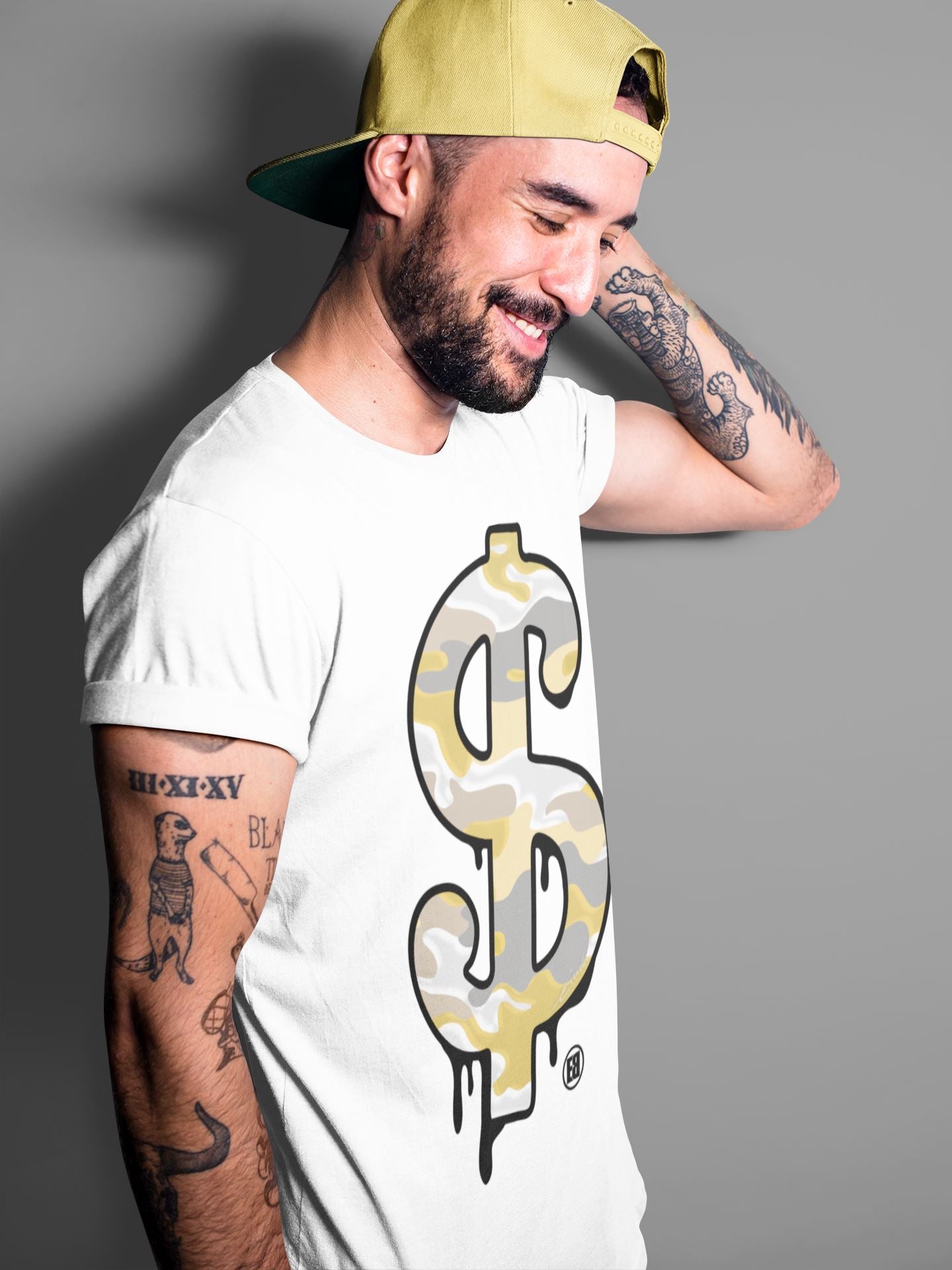 Dollar Camo Unisex Tops - Yeezy 700 Safflower