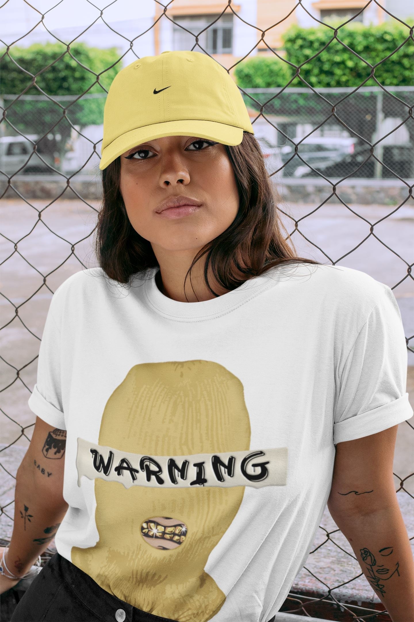 Warning Unisex Tops - Yeezy 700 Safflower