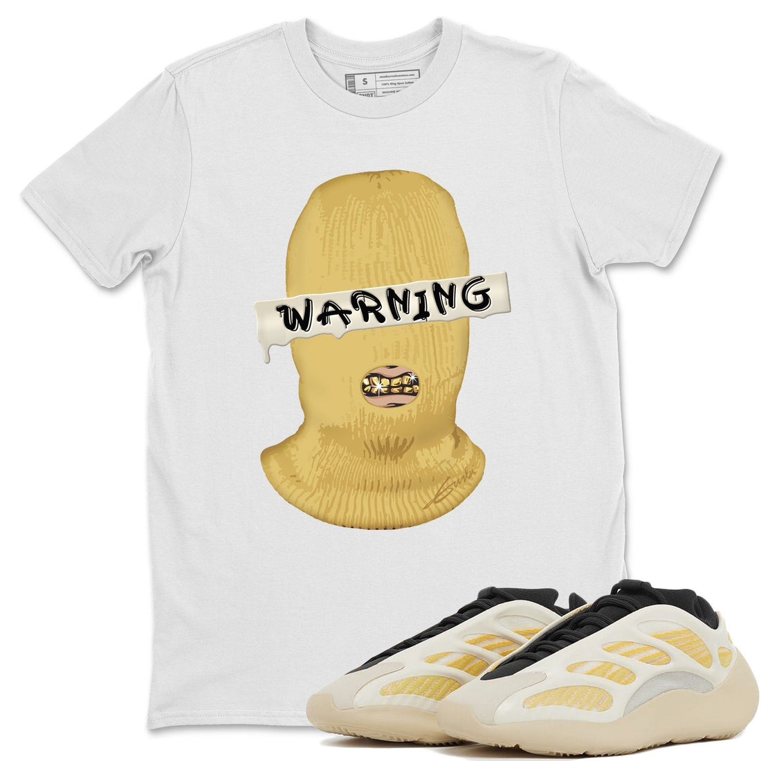 Warning Unisex Tops - Yeezy 700 Safflower