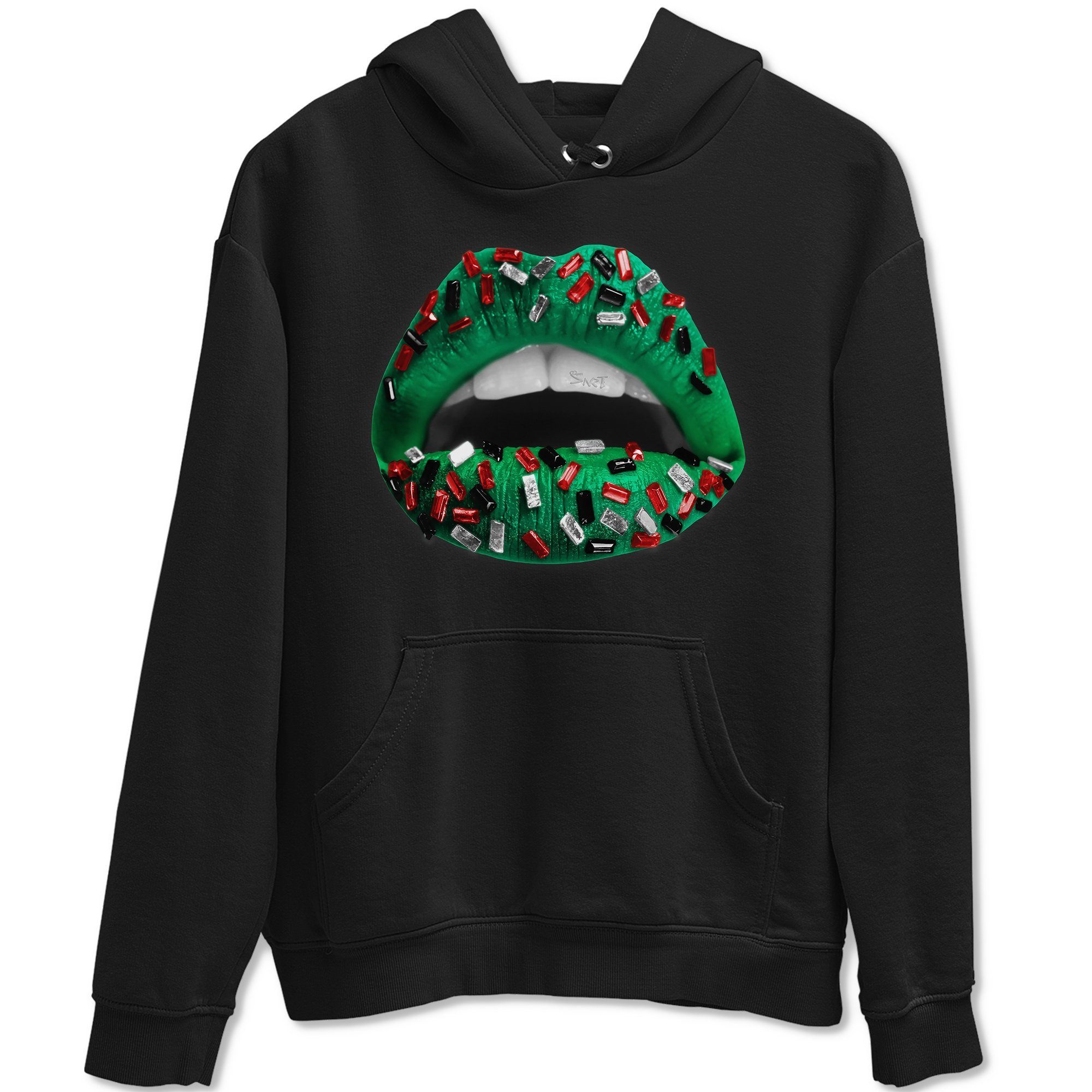 Lips Jewel Unisex Tops - Air Jordan 1 Lucky Green