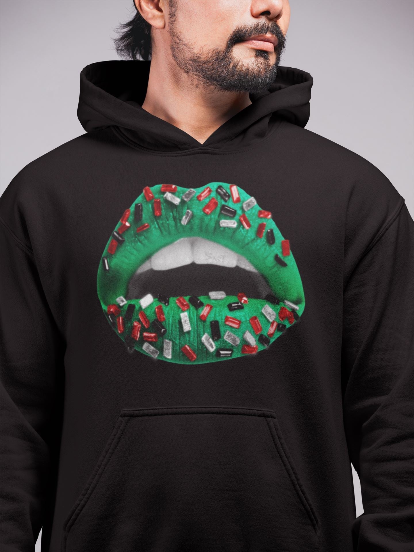 Lips Jewel Unisex Tops - Air Jordan 1 Lucky Green