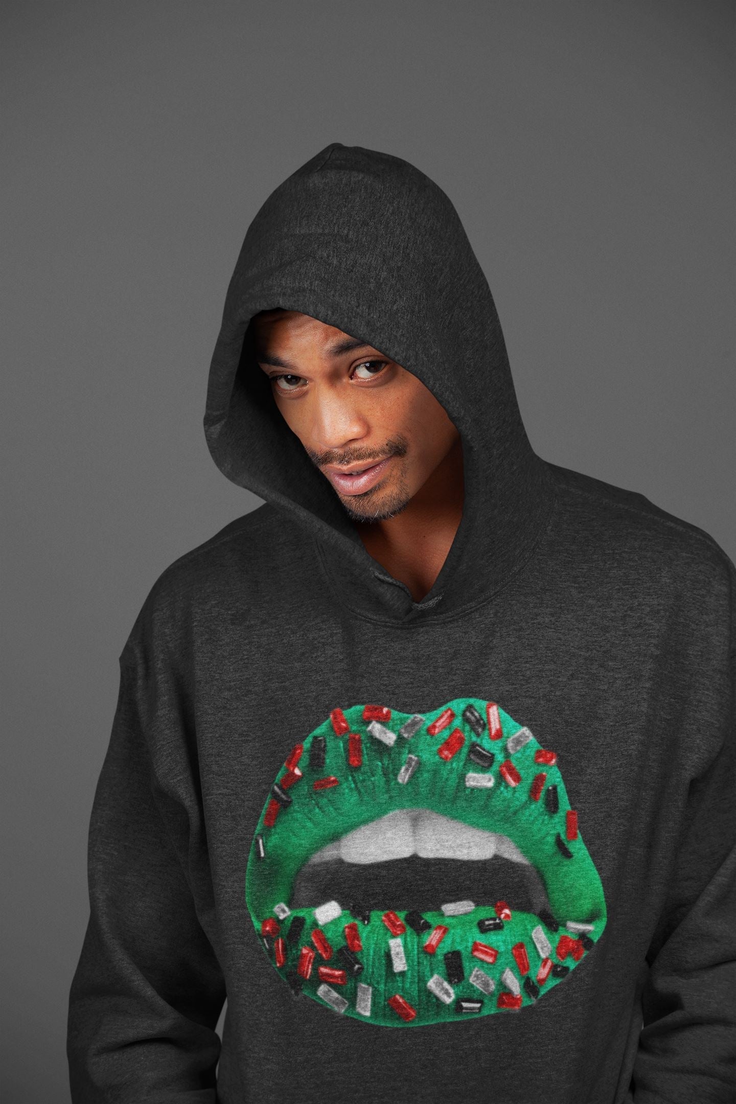 Lips Jewel Unisex Tops - Air Jordan 1 Lucky Green
