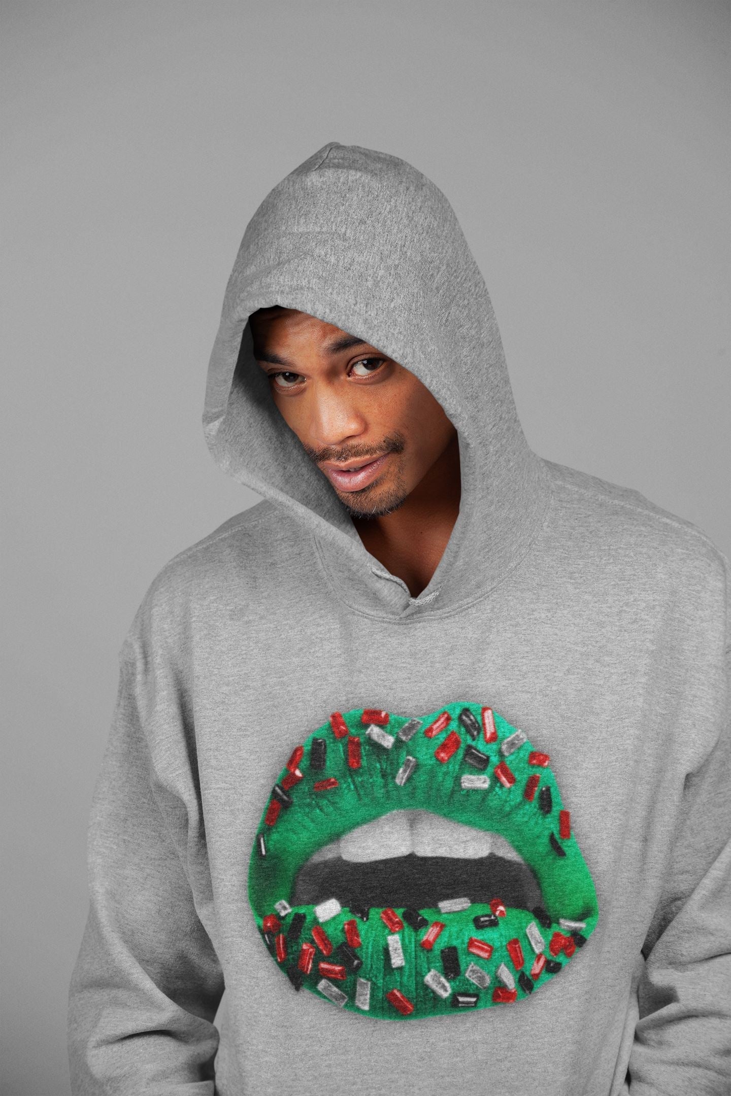 Lips Jewel Unisex Tops - Air Jordan 1 Lucky Green