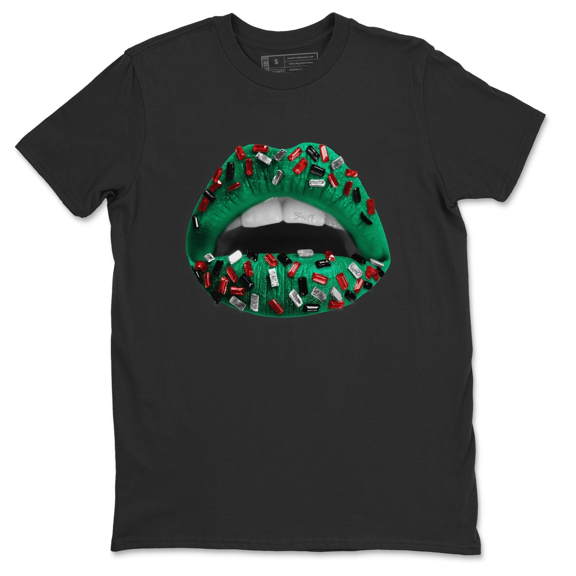 Lips Jewel Unisex Tops - Air Jordan 1 Lucky Green