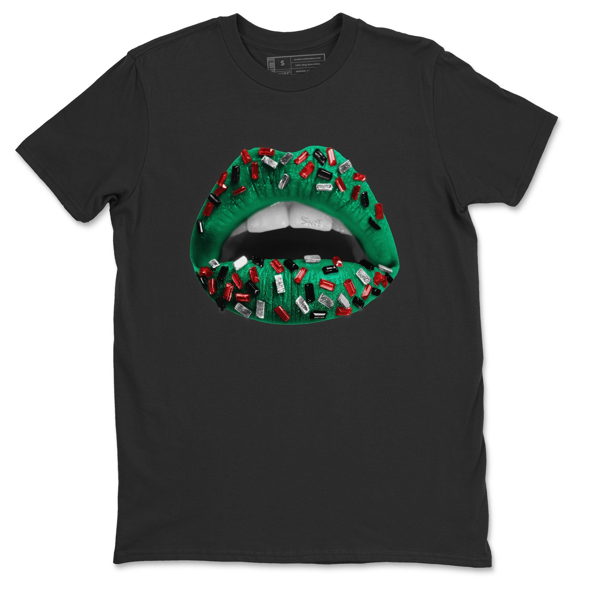 Lips Jewel Unisex Tops - Air Jordan 1 Lucky Green