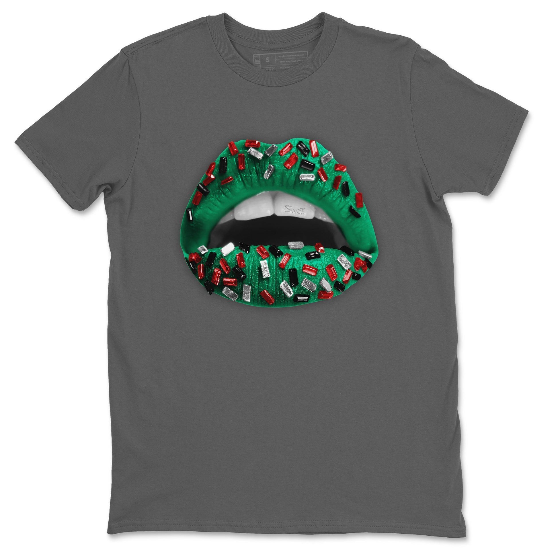 Lips Jewel Unisex Tops - Air Jordan 1 Lucky Green