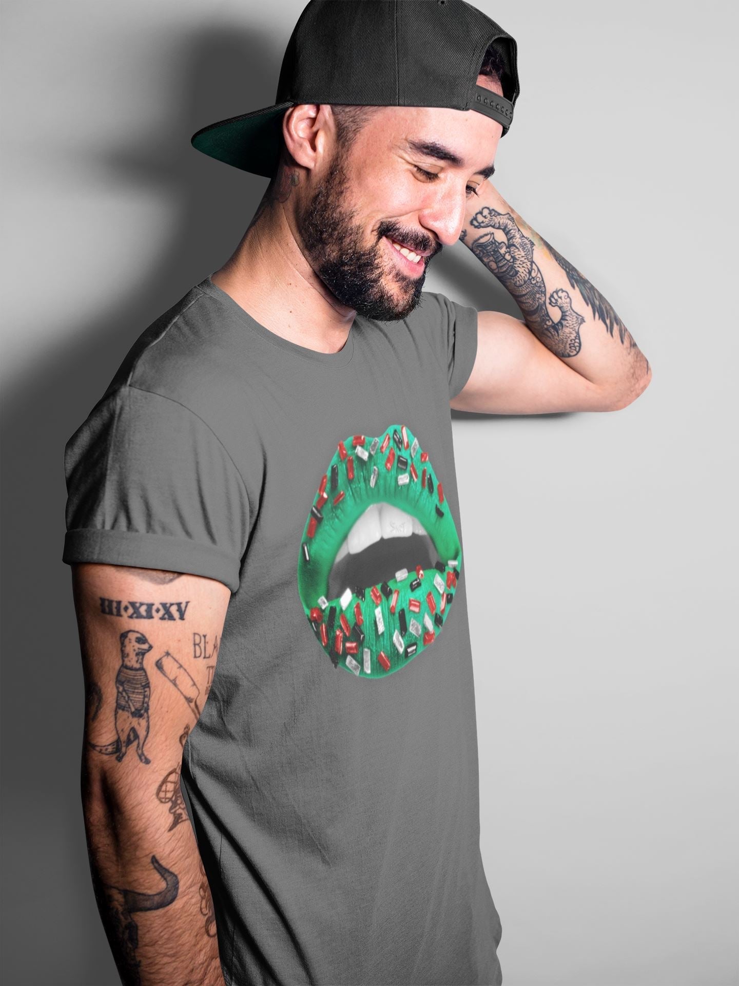 Lips Jewel Unisex Tops - Air Jordan 1 Lucky Green