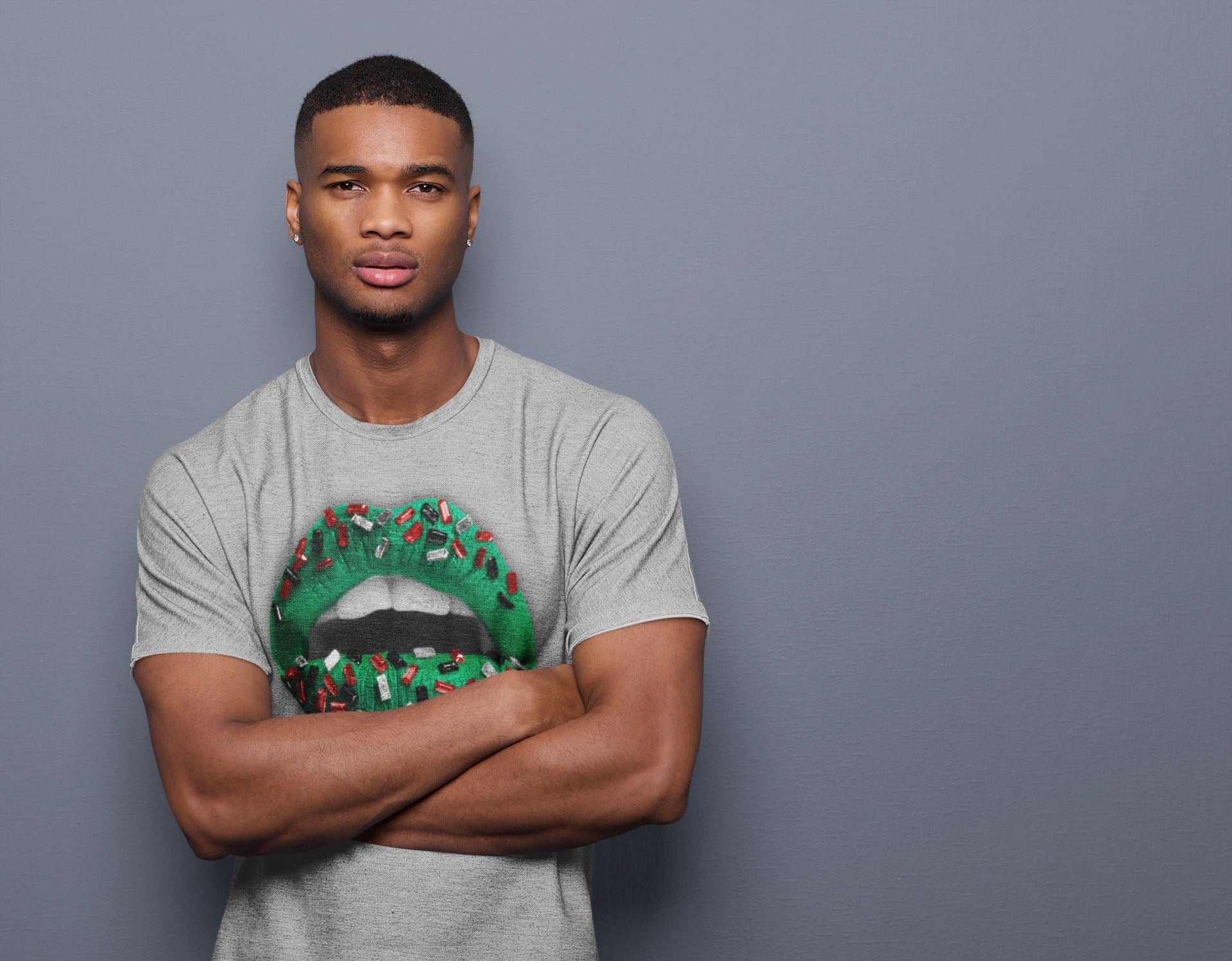 Lips Jewel Unisex Tops - Air Jordan 1 Lucky Green