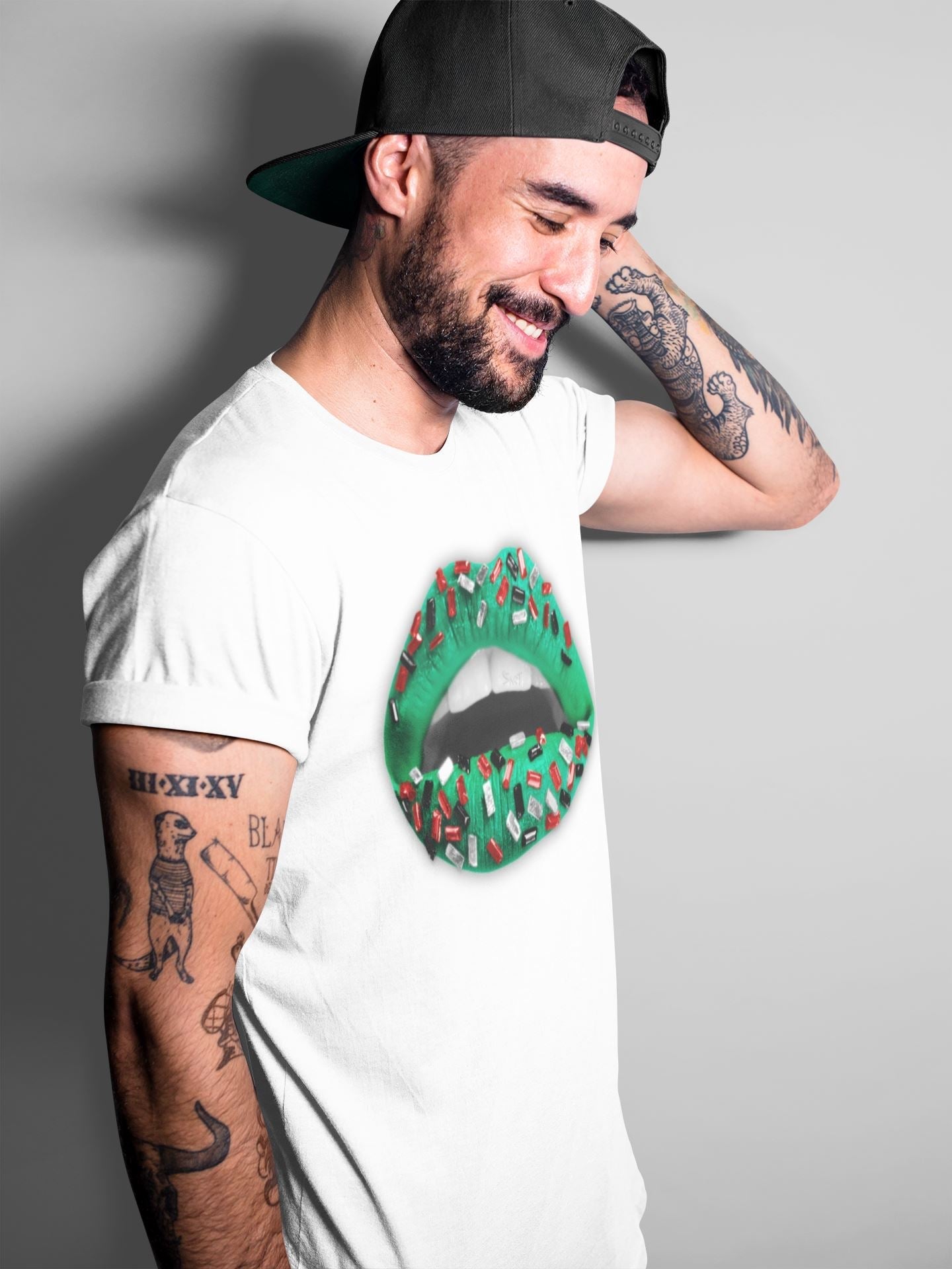Lips Jewel Unisex Tops - Air Jordan 1 Lucky Green