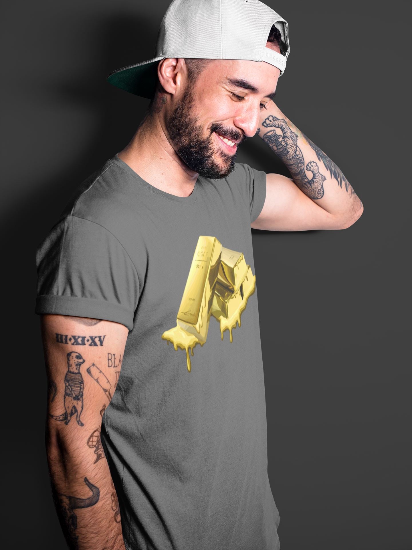Gold Bar Unisex Tops - Air Jordan 1 Metallic Gold