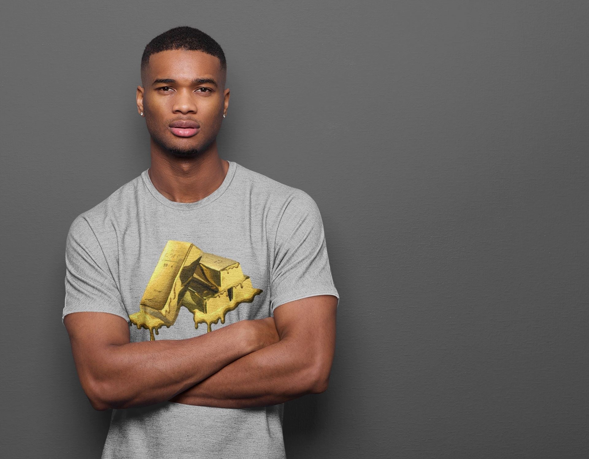 Gold Bar Unisex Tops - Air Jordan 1 Metallic Gold