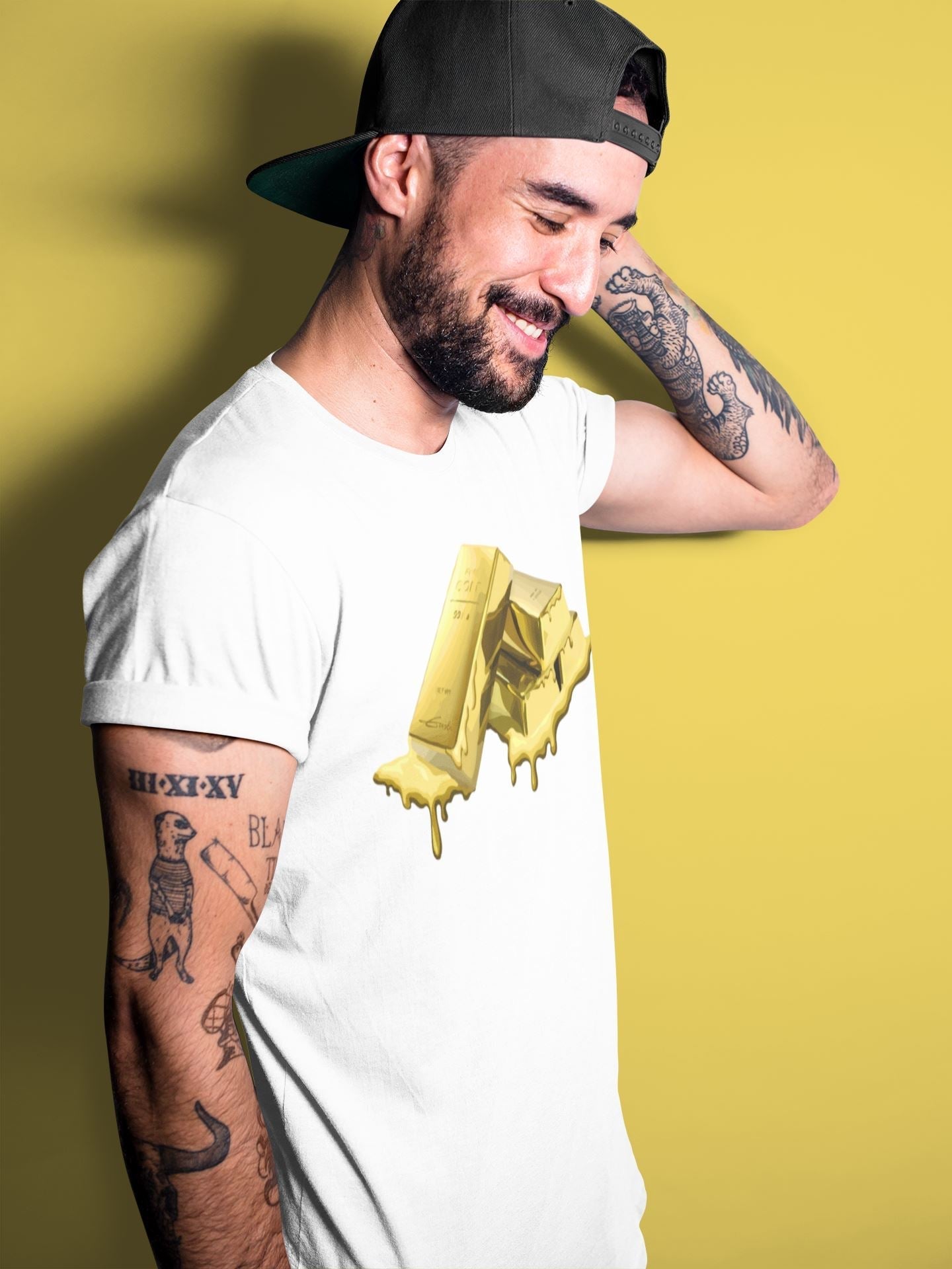 Gold Bar Unisex Tops - Air Jordan 1 Metallic Gold