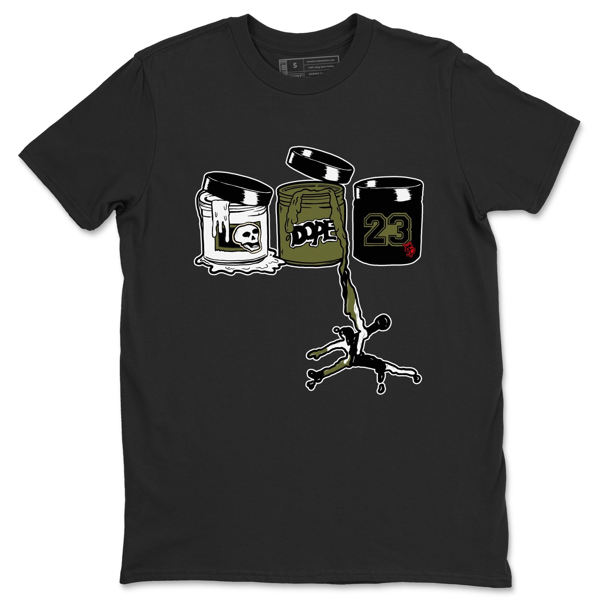 Jordan Paint Sneaker Tees - Air Jordan 1 Travis Scott Medium Olive