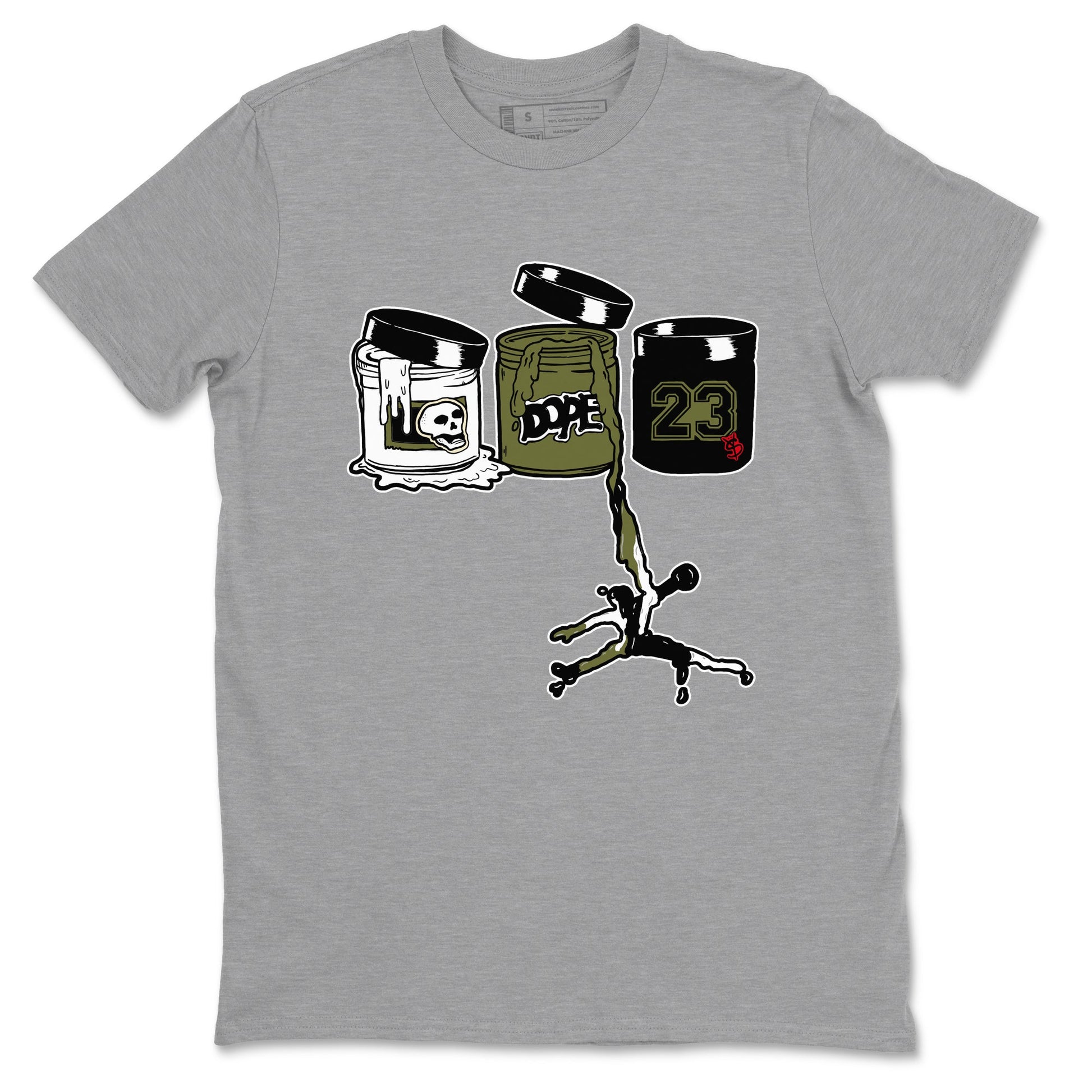 Jordan Paint Sneaker Tees - Air Jordan 1 Travis Scott Medium Olive