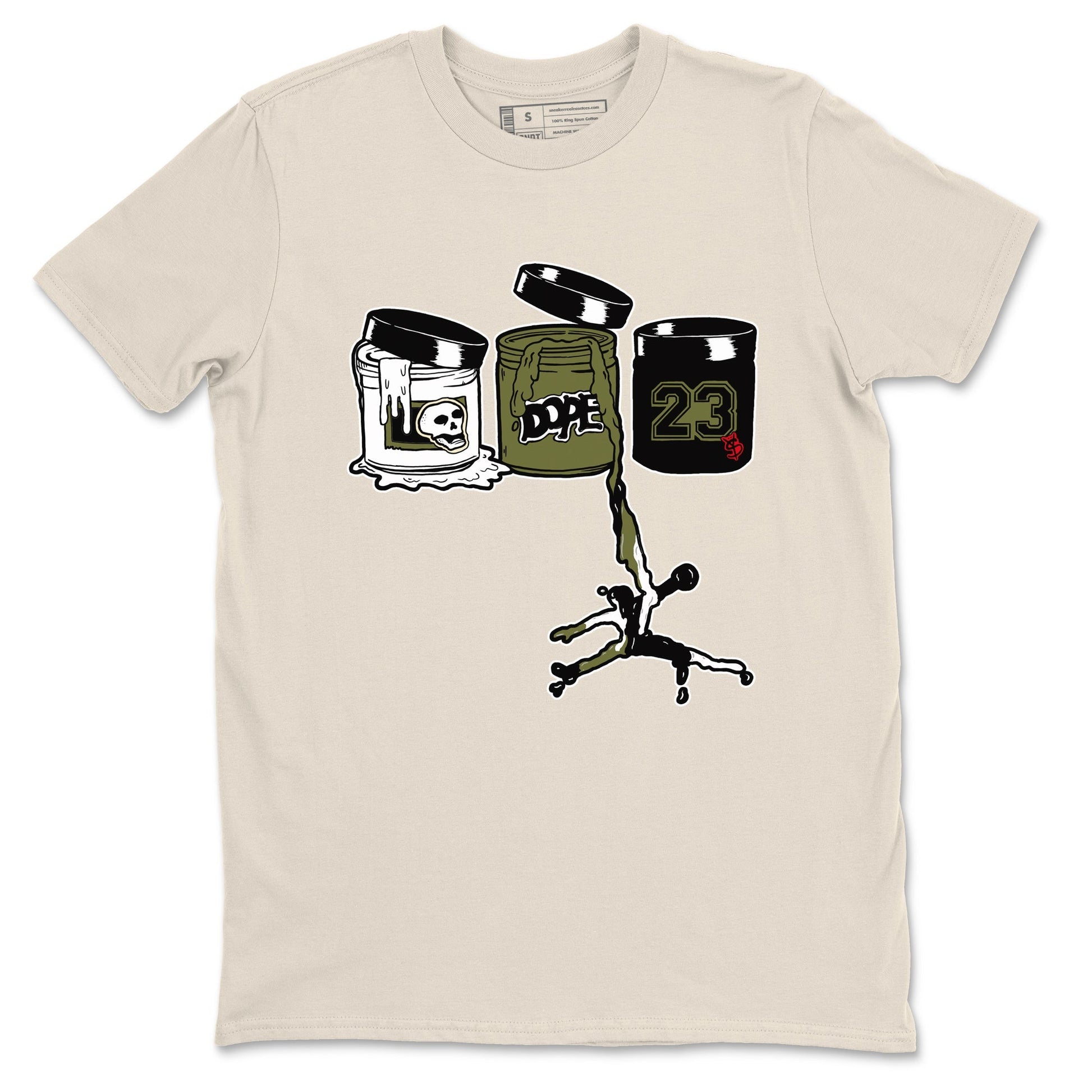 Jordan Paint Sneaker Tees - Air Jordan 1 Travis Scott Medium Olive