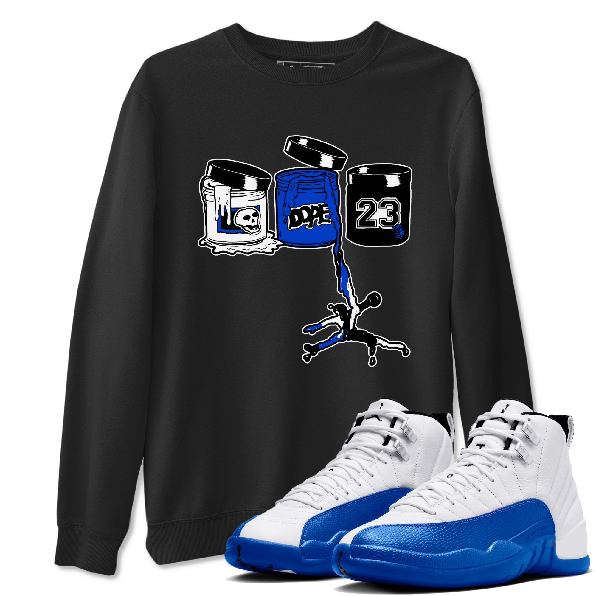 Jordan Paint Sneaker Tees - Air Jordan 12 Blueberry