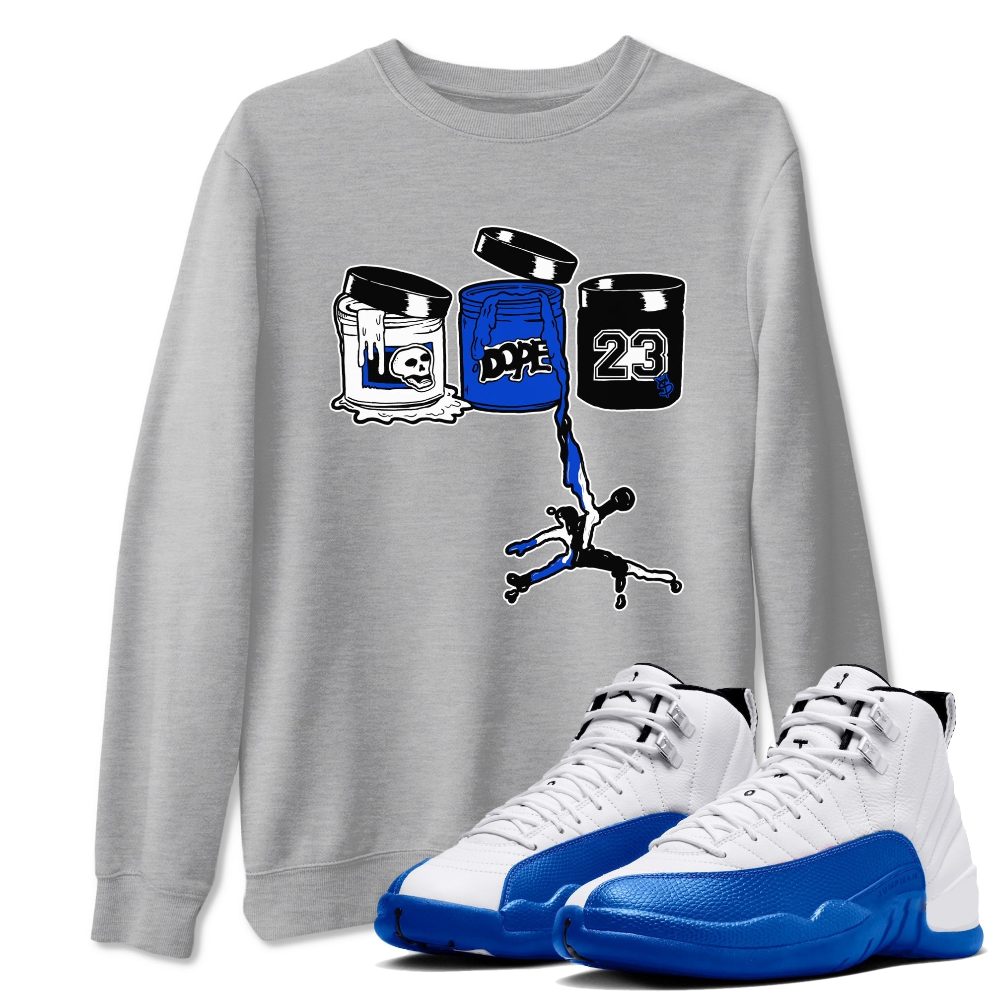 Jordan Paint Sneaker Tees - Air Jordan 12 Blueberry