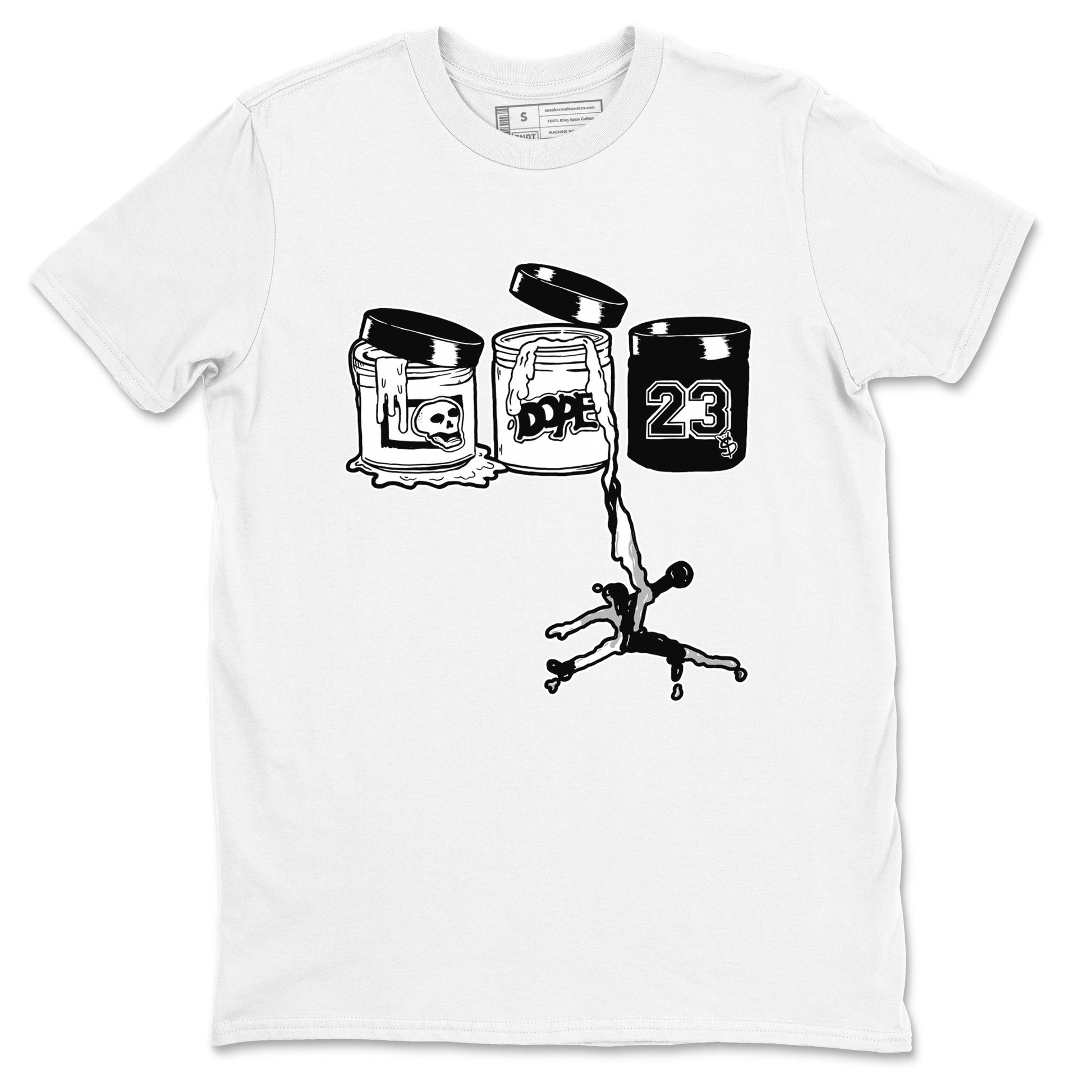 Jordan Paint Sneaker Tees - Air Jordan 4 White Thunder