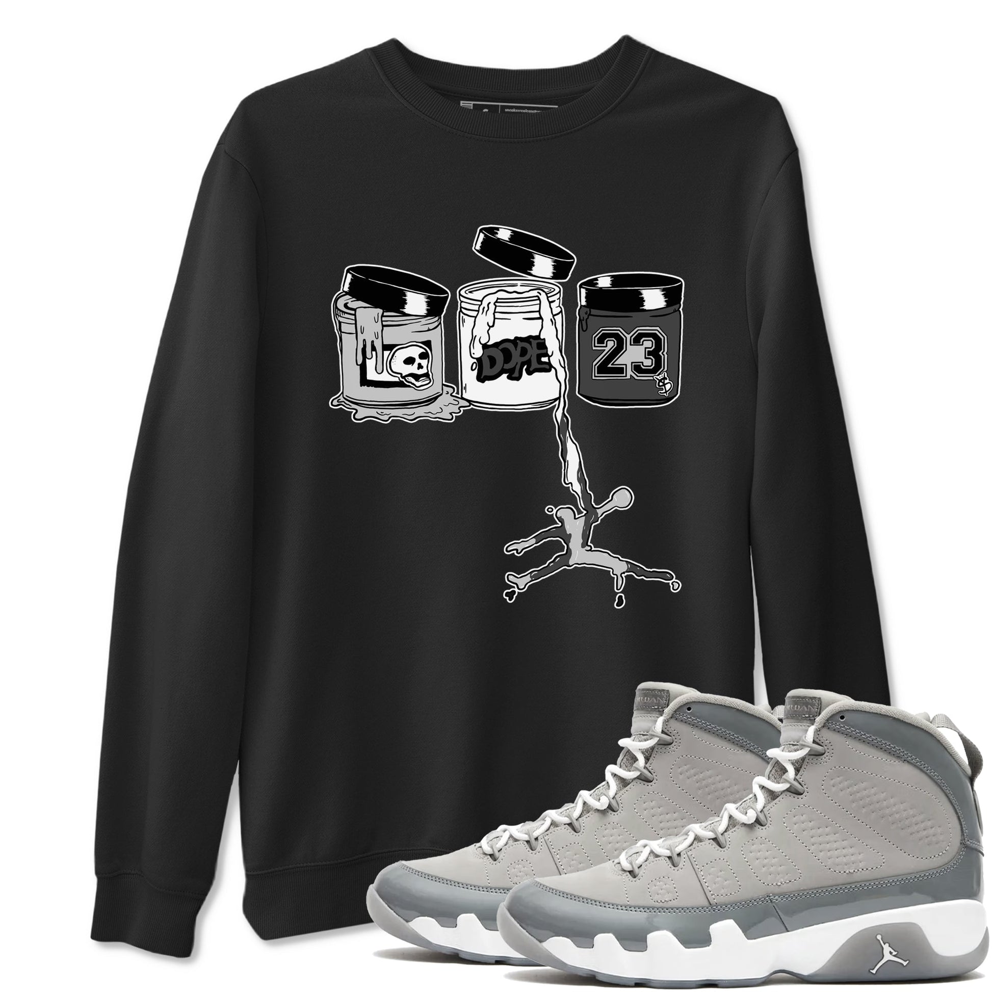 Jordan Paint Sneaker Tees - Air Jordan 9 Cool Grey