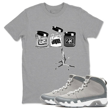 Jordan Paint Sneaker Tees - Air Jordan 9 Cool Grey